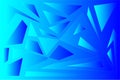 Abstract vector background in blue tones. Blue, turquoise shards. Royalty Free Stock Photo